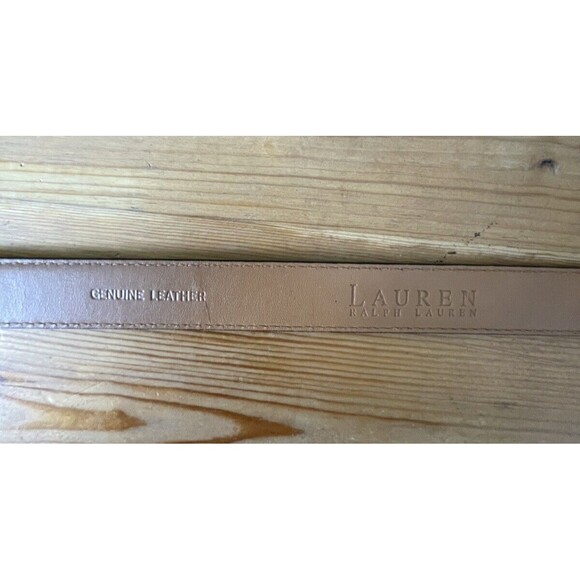 Lauren Ralph Lauren Genuine Leather Textured Size Large Women’s Belt Black - Picture 5 of 8
